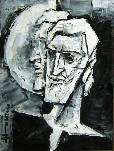 Self Portrait- M. F. Hussain